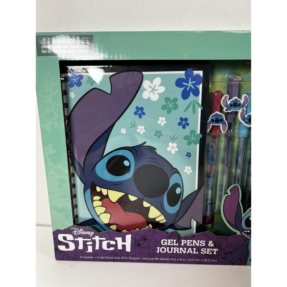 Disney Stitch Journal & Gel Pens Set Lilo & Stitch Gift Stationery - Picture 4 of 5